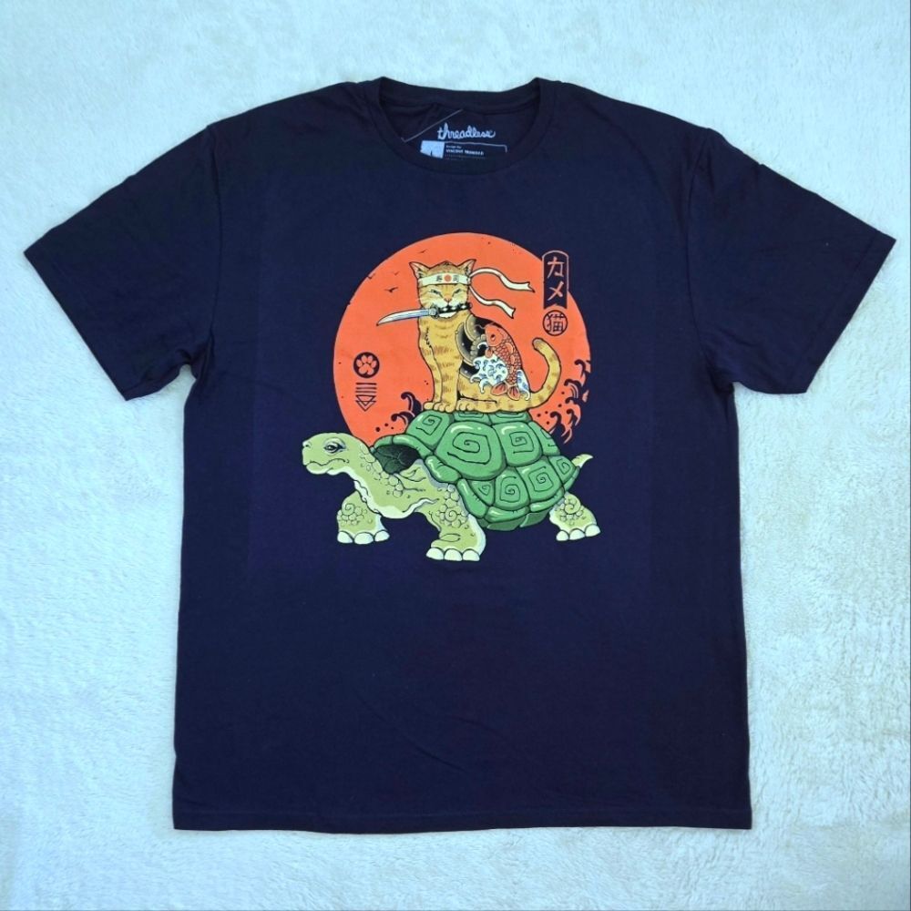 Threadless "Catana🐈 Turtle🐢" Graphic Tee👕 - NWOT